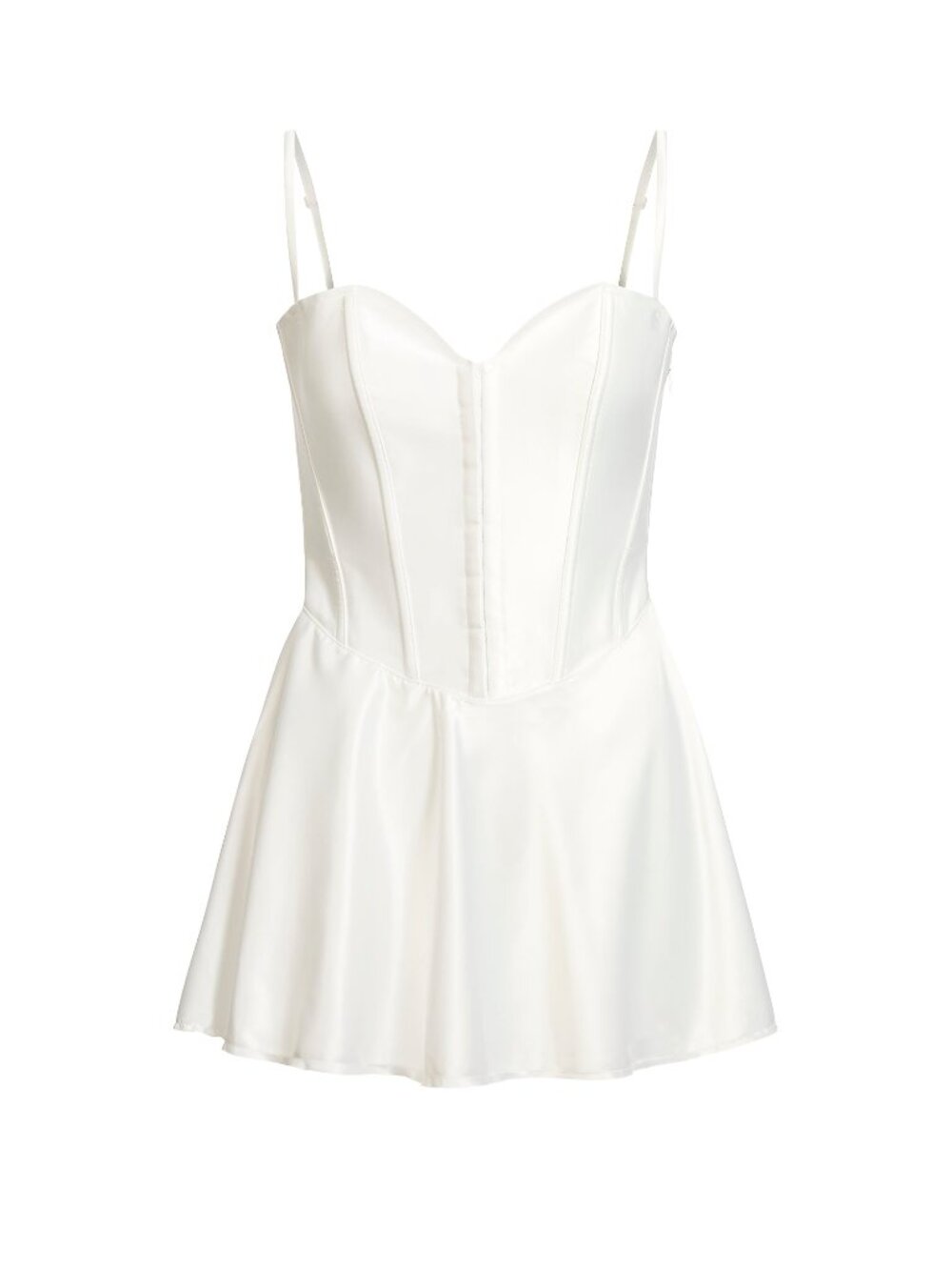 SKIMS Woven Shine Corset Dress Ivory Size M NWT